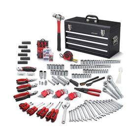 Arucmin 744306056841 438-piece Mechanics Tool Set With 3-drawer Heavy Duty Metal Box Repair Kit