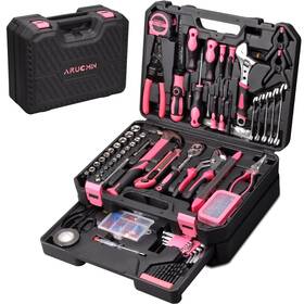 Ts450-004 Arucmin 450-piece Pink Tool Kit Home Set Mechanics With Drawer Toolbox Stora