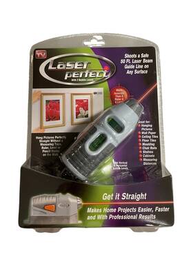 As Seen On Tv 783393073164 Laser Perfect With Vertical And Horizontal Bubble Levels 50 Ft