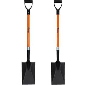 Ashman Online 445009379352 41 Inch Durable Handle Length Fiberglass Rubber Grip D-handle With Heavy-duty Me