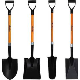 Ashman Online 810065961990 4 Various Assorted Shovels 41 Inch Long D Handle Grip-metal
