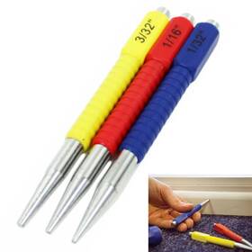 Atb 795735334294 3 Pcs Nail Setter Punch Set Hinge Pin Hardened Steel Cushioned 1/32 Inch 1/16 3/32