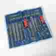Ate-40021 Generic 12 Piece Metal Steel Mill Flat Round Bastard File Wood Rasp Rasping Filing Tool 789611010751