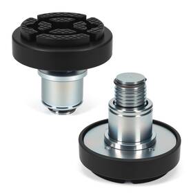 Clawpirp502 Atesilor 2pcs 50mm Screw Up Car Lift Adapter With Upgraded Rubber Pads 4-9cm Ext