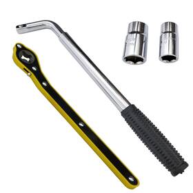 Ap00090a Auto-plaza 14-20 Inch Car Suv Telescoping Lug Wrench Wheel Universal With St