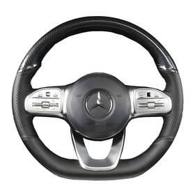 Auto-sww-22032 Autohua Hand-stitched Steering Wheel Wrap For Mercedes Benz A W177/b W247/c W205/e W2