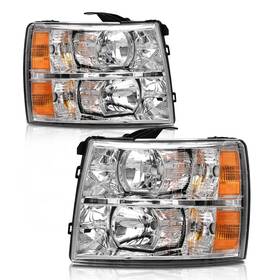 22805 Axlaha Chevy Silverado Headlights Assembly For 2007 2008 2009 2010 2011 2012 2013 Ch