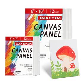 Bakeyba 762316199624 Canvas Boards 5x7 8x10 Inch 24 Pack Small Painting For Kids... Fast Ship