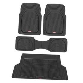 Mt-985-bk Bdk Of-923-bk Flextough Contour Liners Deep Dish 3 Pc Rubber Floor Mats And Trimmable Black