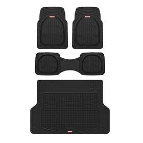 Mt-985-bk Bdk Of-923-bk Ra Flextough Contour Liners Deep Dish 3 Pc Rubber Floor Mats And Large Black