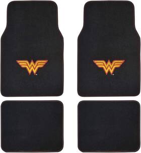 Wbmt-1901 Bdk Warner Bros Dc Comics Classic Wonder Woman Carpet Floor Mats Car Accessories