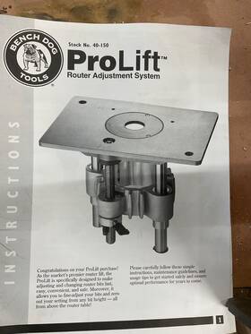 28827 Bench Dog Router Lift Mod