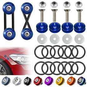 Bfxm-bqr-blue2 Bfxm Universal Bumper Clips Front Rear Quick Release Kit 2set Blue