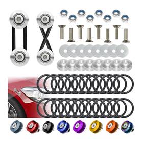 Bfxm-bqr-sv4 Bfxm Universal Bumper Clips Front Rear Quick Release 4set Silver
