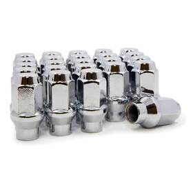 A86160-2cescln1f6lbw Bkfujjb 27 Chrome Et Style Conical Lug Nuts 12x1.5 6 With Spare Tire Steel For Fo