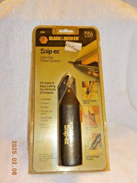 Black Decker 028875012201 And Inch Snip-ez Light Duty Power Scissors New/sealed Orig. Package