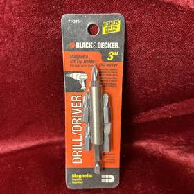 71-375 Black Decker Magnetic Bit Tip Holder 2pack Sealed