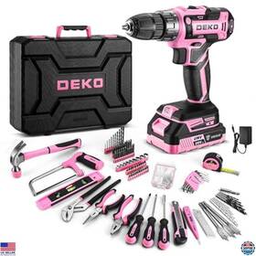 B0cj2s6ztg Black & Decker 20v Cordless Power Drill Tool Kit Set With Battery And Toolbox For Home Repair