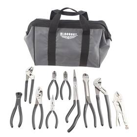 Blackout Xp 840174801542 10 Piece Pliers Set Tools With Zippered Carry Bag Needle Nose Wire Cutters