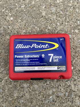 Bet7 Blue-point By Snap-on 7-piece 1/4 Inch Hex Shank Power Extractors Set With Case