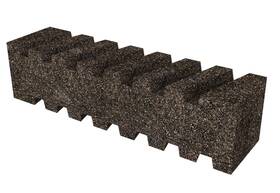 Bon Tool 743153122822 Rub Brick - Fluted 8 Inch X 2 20 Grit