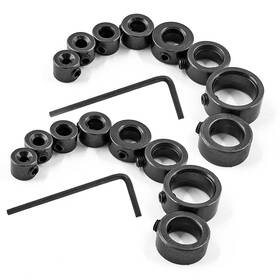 Jr230129043 Bonsicoky 2 Sets Drill Stop Bit Collar Set Includes 1/8 Inch 3/16 1/4 5/16 3/8 7/