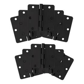 Bh-4752-2711132 Bowery Hill Stainless Steel Door Hinge In Matte Black 3.5 Inch .25 10 Pack