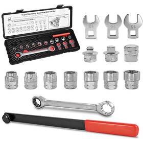 Bqec Sbt01 Universal Ratcheting Serpentine Belt Tool Set 15-piece Professional Ten