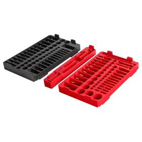 Branded 445043424407 Sae And Metric Packout Trays For 1/4 Inch 3/8 Ratchet Socket Set Kit