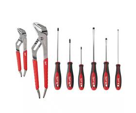 48-22-6330-48-22-2706 Branded Multi-bit Screwdrivers And Pliers Hand Tool Set 8-piece -