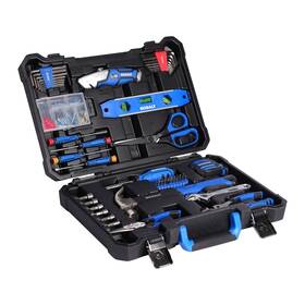 55285 Branded Kobalt 158-piece Home Tool Set Blue Folding Storage Case