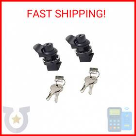 Branded 761344103412 Howdia 2pcs Push Button Lock Glove Box Latch Replacement Compartment Latc