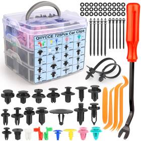 Branded He725 Tornillos De Plasticos Para Carros Autos Clips Remaches Pl Sticos 725 Set Negro