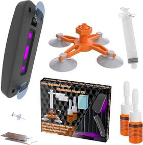 89j021 Brennenstuhl Windshield Repair Kit Rock Chip And Crack Fix With Curing Tool