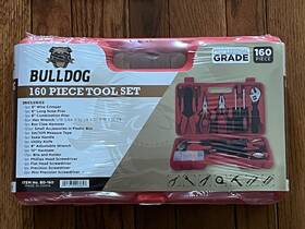 Bulldog 041979203658 Tool Set 160 Pieces Professional Grade Hardcase Home Auto Work Kit