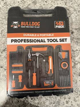 Bd-142-0 Bulldog 142 Piece Professional Tool Set With Case Durable Portable