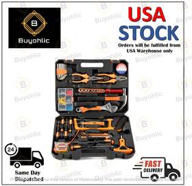 08906183734317 Buyohlic 906183734317 44 Pcs Complete Repair General Hand Tool Set With Hammer And Pliers