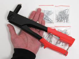 Cpl60phc Cal-hawk 60 Pc Pop Riveter Set Blind Rivet Gun Hand Kit Gutter Repair Heavy Duty
