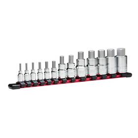 30500-13hs Capri Tools 13-piece Hex Bit Socket Set Sae Premium Chrome Vanadium Steel