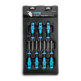 Capri Tools 886352252973 Kontour Nut Driver Set 3-inch Hollow Shaft Metric 7-piece