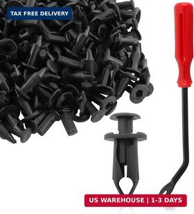 Carbbia 710359838703 120 Pcs Utv Nylon Fender Clips/body Rivets Compatible With Polaris Wi