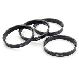 Fl14364 Carkio Car Hub Centric Rings 72.6-65.1 Mm Set Of 4 Abs Plastic