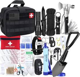 Car-sk133tw-bk-02  Carlebben Survival Kits Camping Kit - Tactical Gear Accessories Molle Attachments