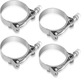 Jia-2409 Carleef 4pcs 1.5 Inch T Bolt Hose Clamps Stainless Steel Radiator Adjustable