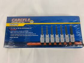 Bsh3807 Carlyle 7 Piece 3/8 Inch Dr. Sae Hex Ball Bit Socket Set Br-s2