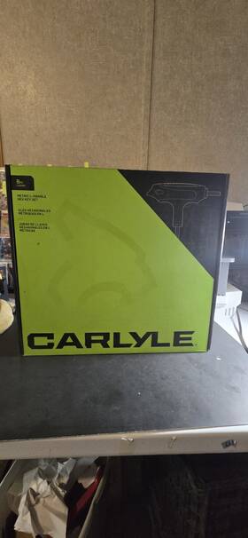 Clhhs8m Carlyle 8pc Metric L-handle Hex Key Set With Box Case Included