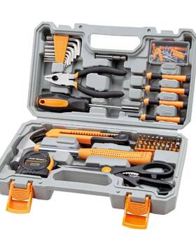 Cm-tk126-orange Cartman 126-piece Home Tool Set Kit Basic Household Hand Tools With Storage Cas