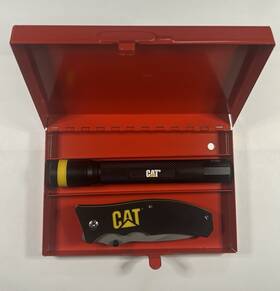 9s-1725 Caterpillar/cat Cat/caterpillar Socket Case 1/4 Inch With Tactical Flashlight And Knife