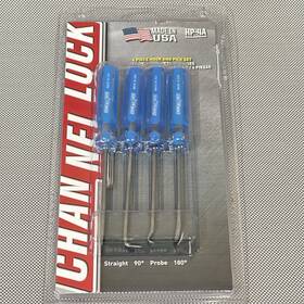 Hp-4a Channellock 025582828774 4 Piece Precision Hook Pick Awl Set With Acetate Handles