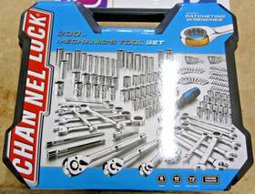 S980050367 Channellock 200 Piece Ratchet Wrench Sockets Mechanics Tool Set Sae And Metric